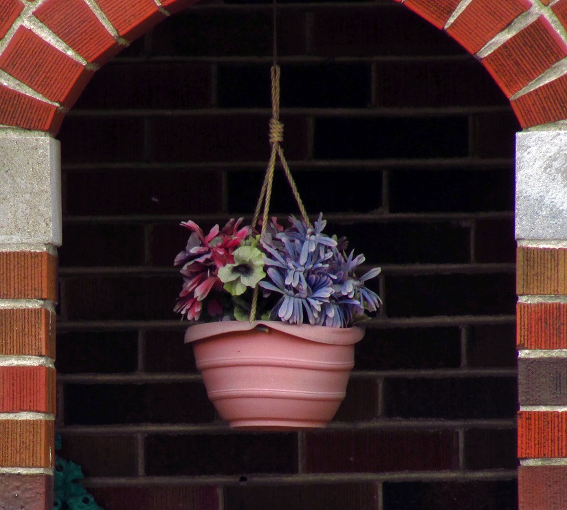 Pink Flower Pot Hanging