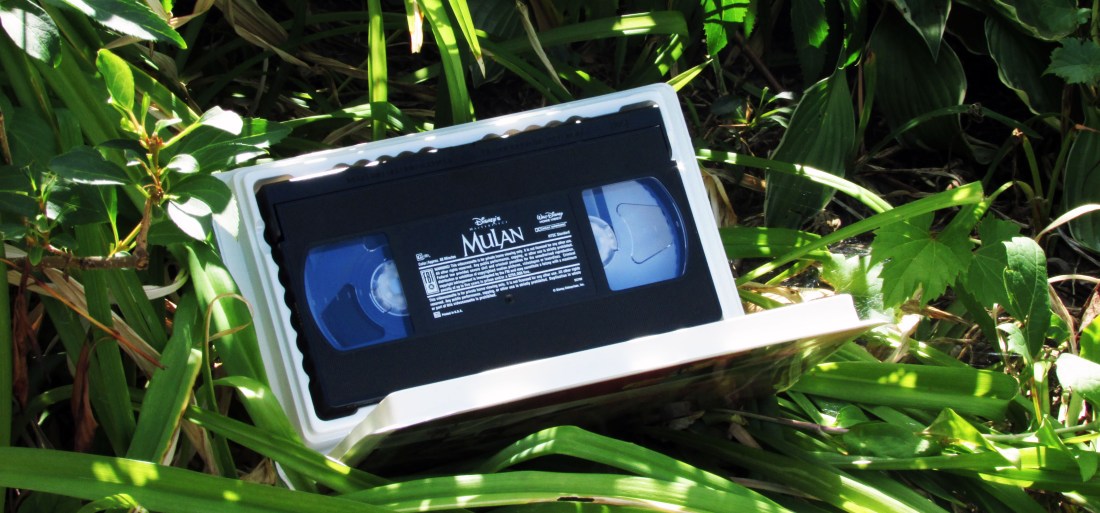 Mulan on VHS (Case open)